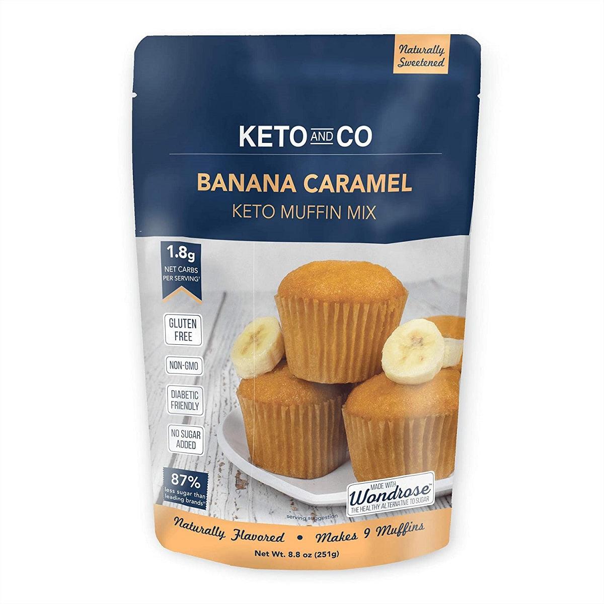 Keto and Co Banana Caramel Keto Muffin Mix 251 Gm