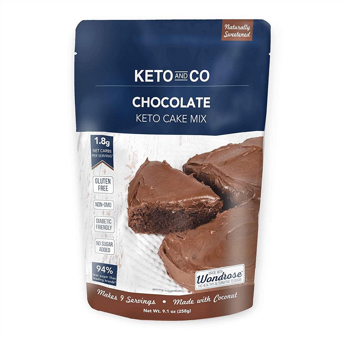 Keto and Co Chocolate Cake Mix 258 Gm