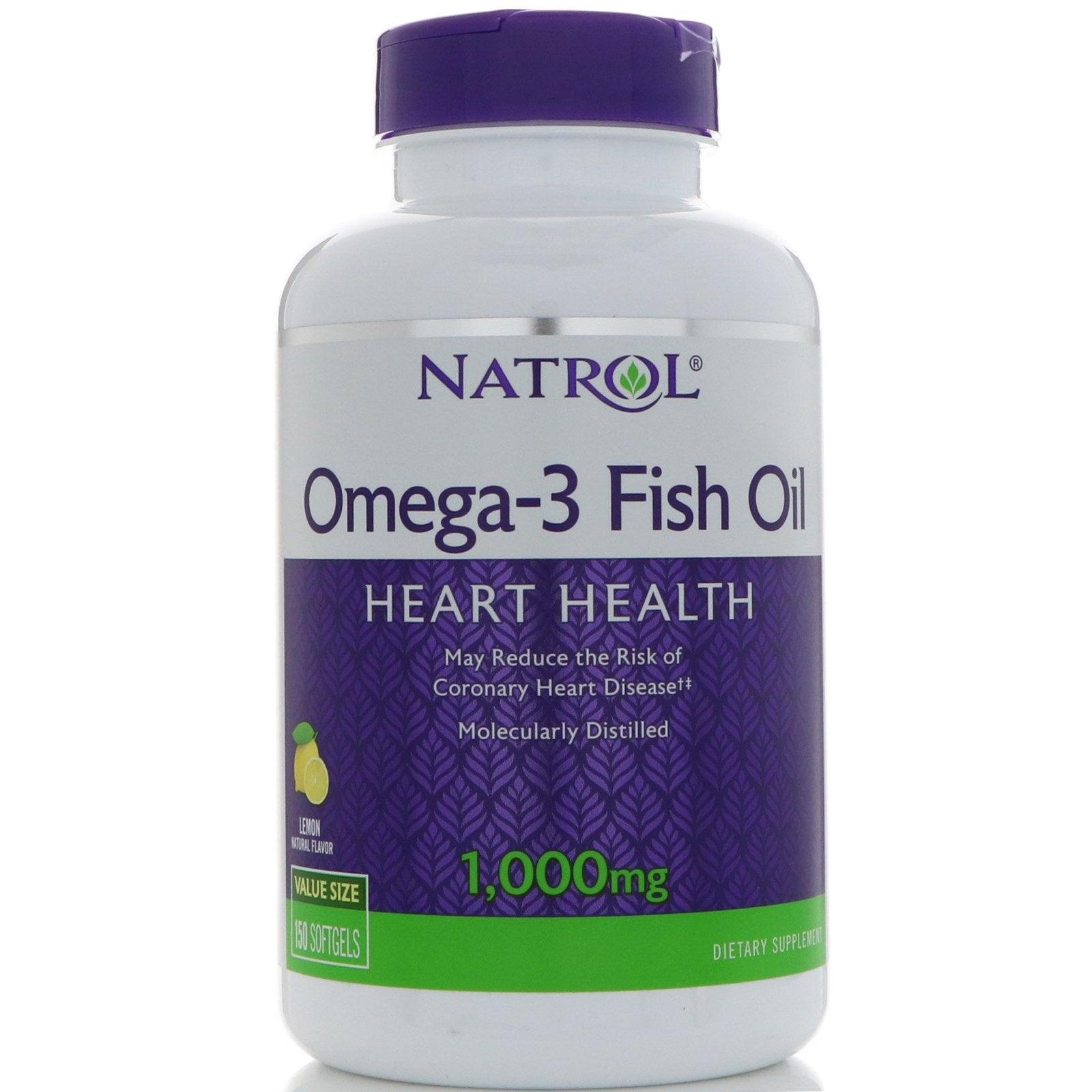 ناترول أوميجا 3 1000 مجم 150 كبسوله - Omega 3 Natrol 150 Capsules