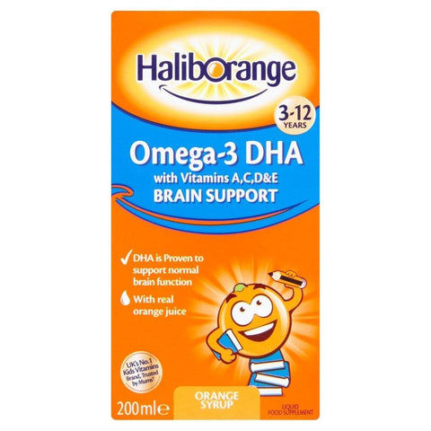 Haliborange Omega-3 DHA Brain Support Syrup for Kids 200ml