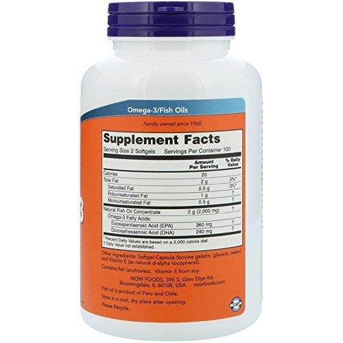 اوميجا 3 زيت سمك من ناوفوود 200 كبسولة-Nowfoods Omega 3 Fish Oil 200 Softgels - UK2Gulf.com