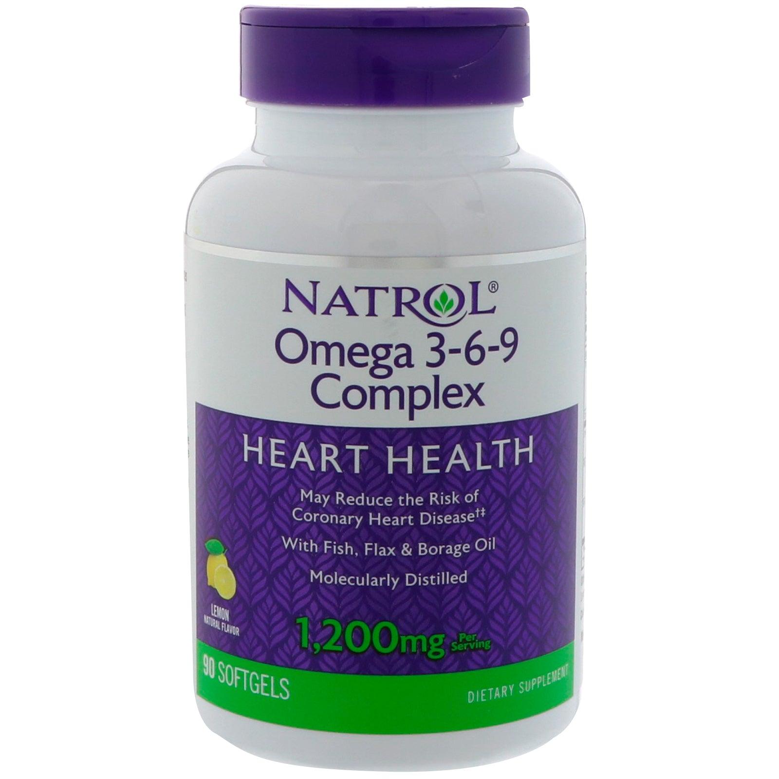 ناترول أوميجا 3 6 9   90 كبسوله - Omega 3 6 9 Natrol 90 Capsules