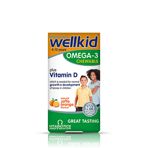 Wellkid omega 3 children's vitamins 60 chews