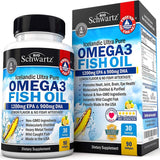اوميجا 3 زيت السمك أعلي تركيز 90 كبسولة - BioSchwartz Omega 3 Fish Oil 90 Caps