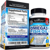 اوميجا 3 زيت السمك أعلي تركيز 90 كبسولة - BioSchwartz Omega 3 Fish Oil 90 Caps