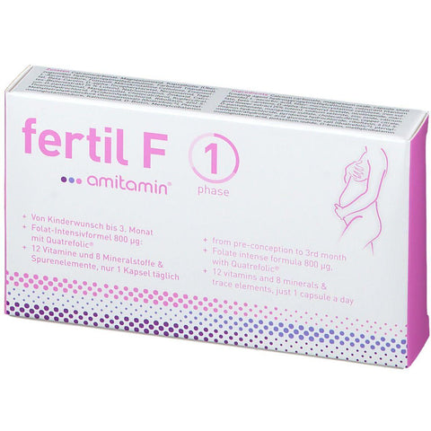 اميتامين فيرتل اف المرحلة الاولي 30 كبسولة - AMITAMIN fertil F phase 1 30 Cap