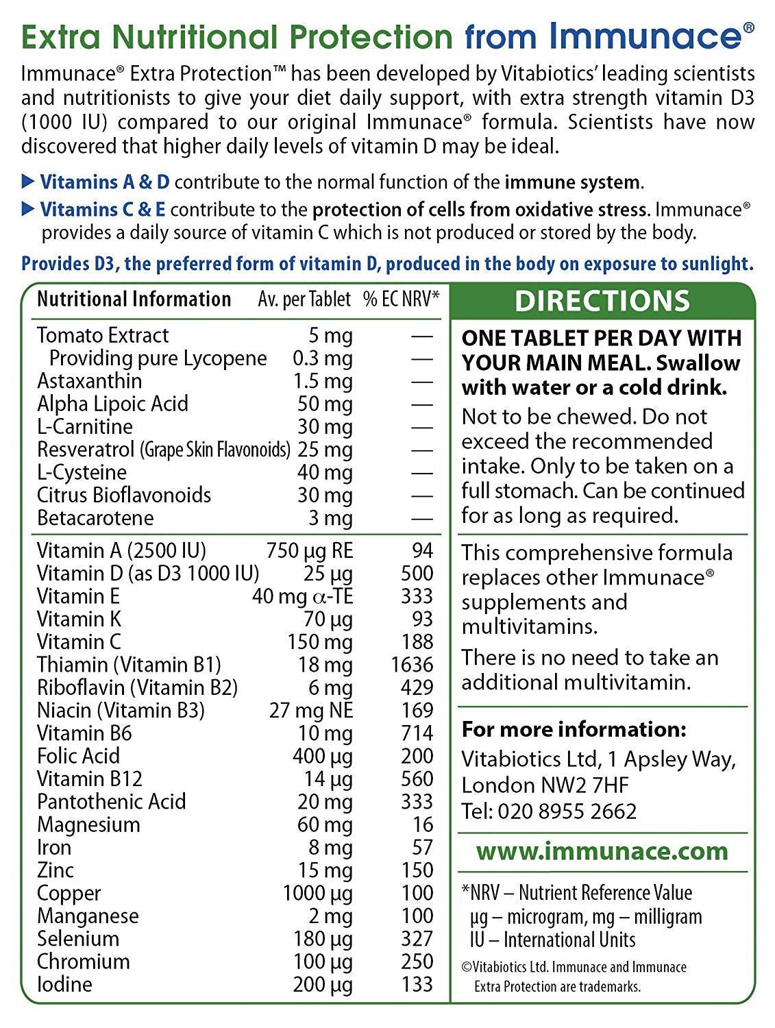 Immunace Extra 30 Tablets