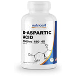 دي اسبارتيك اسيد 3000 مج 180 كبسولة - Nutricost D-Aspartic Acid 3000mg 180 Capsules