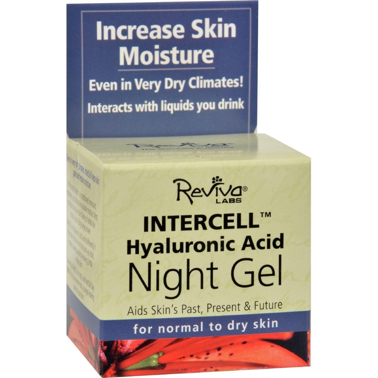 Intercell Hyaluronic Acid Night Gel - Reviva Labs 35gm