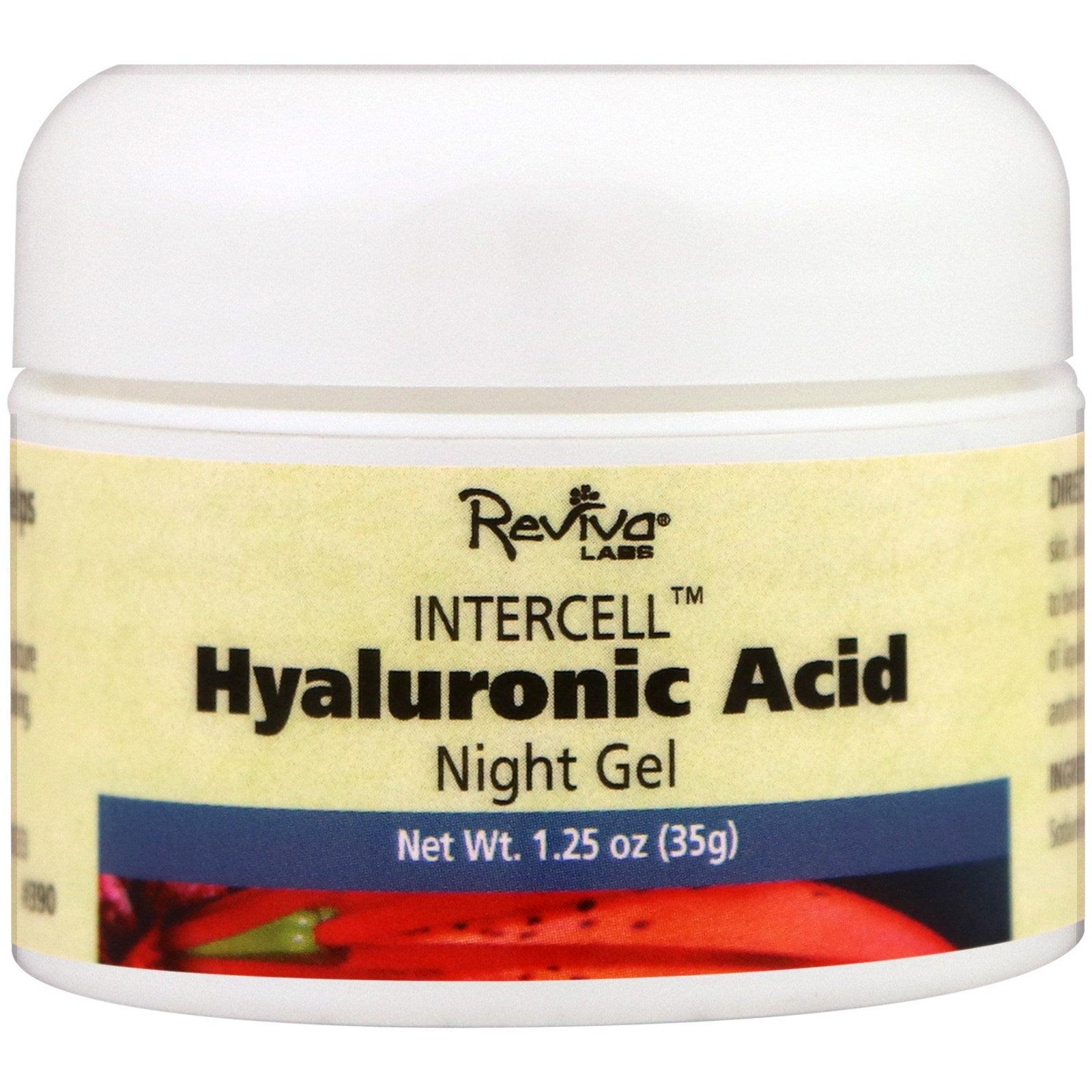 Intercell Hyaluronic Acid Night Gel - Reviva Labs 35gm