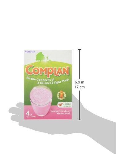 كومبلان بديل الوجبة كومبلان سومر 4 اكياس 55 جرام-Complan Summer Strawberry Flavour Drink, 4 x 55g - UK2Gulf.com