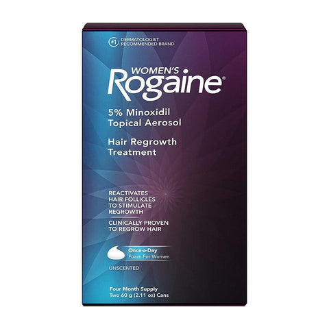 Rogaine 5% Minoxidil Foam for Women 4 Months