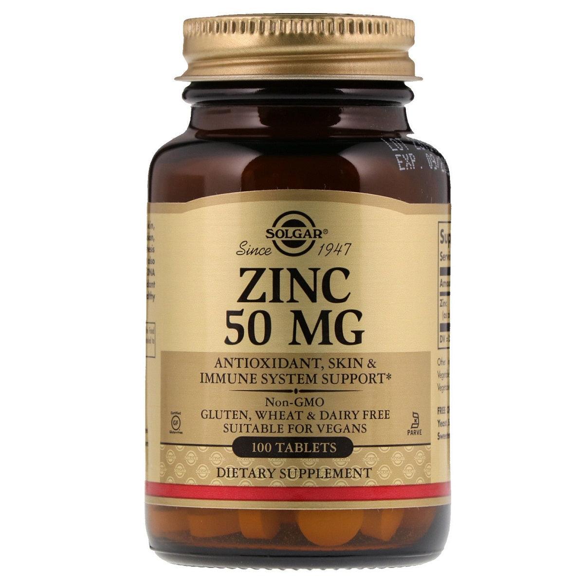 Solgar Zinc 50 mg Tablets