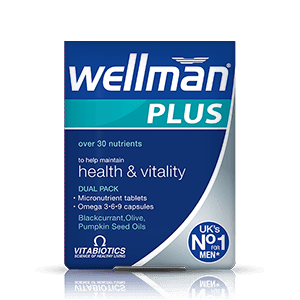 ويل مان بلس أوميجا فيتامينات للرجال 56 كبسوله - Wellman Plus Omega