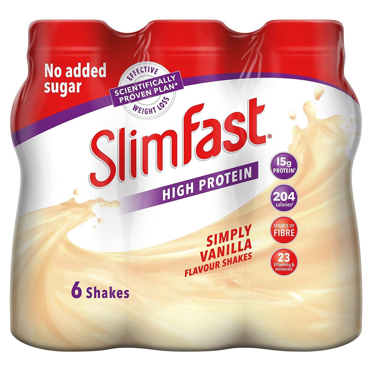 SlimFast Shake 6 Bottles,6x325 ml