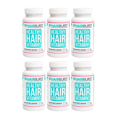 Hairburst Capsules 6 Months Offer, 6 Packets of Hair Vitamins, 60 Capsules