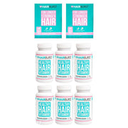 عرض 6 عبوات هيربرست كبسولات مع عبوتين شامبو وبلسم  - Hairburst Capsules*6 + Shampoo&Conditioner*2 Offer