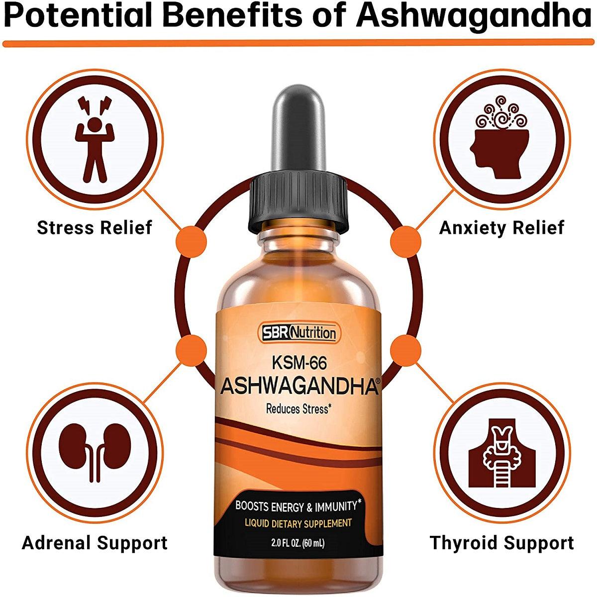 SBR Nutrition Ashwagandha Liquid Drops 60 Ml