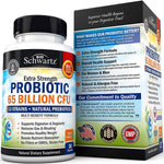 بروبيوتك تركيز عالي 65 بليون وحدة 30 كبسولة - BioSchwartz Probiotic 65 Billion CFU 30 Cap