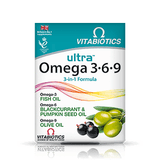 اوميجا  ,6,9,3 فيتابيوتكس عالي النقاء 60 كبسولة - Vitabiotics Ultra Omega 3,6,9