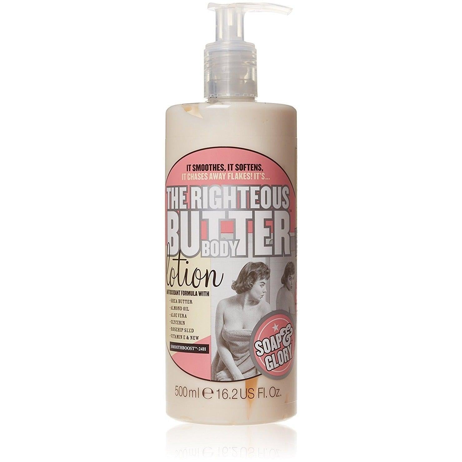 Soap & Glory The Righteous Butter Body Lotion 500ml - سوب اند جلورى لوشن مرطب للجسم - UK2Gulf.com