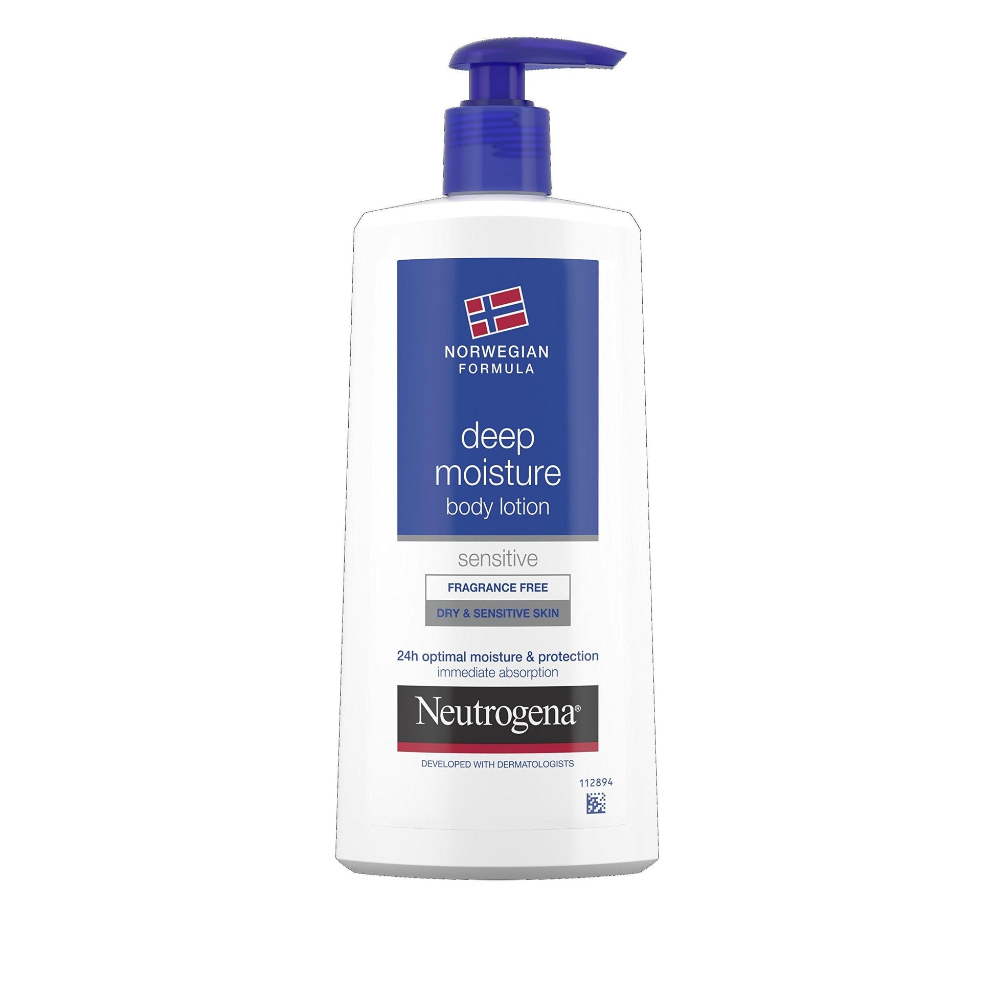 Neutrogena Norwegian Formula Deep Moisture Body Lotion Dry and Sensitive Skin 400ml -نيتروجينا لوشن التركيبة المرطبة العميقةللجلد الجاف و الحساس - UK2Gulf.com