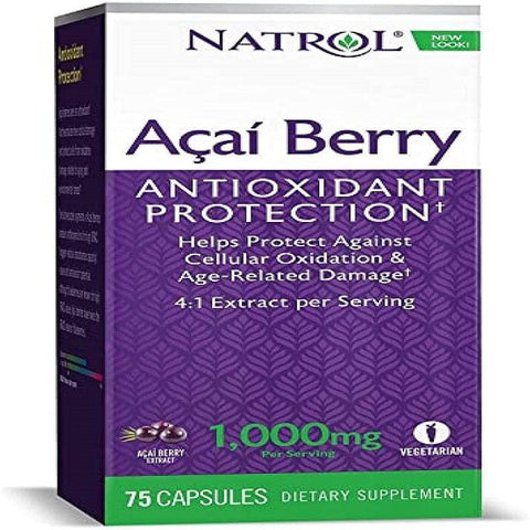 Natrol Acai Berry, Antioxidant Protection 75 Capsules