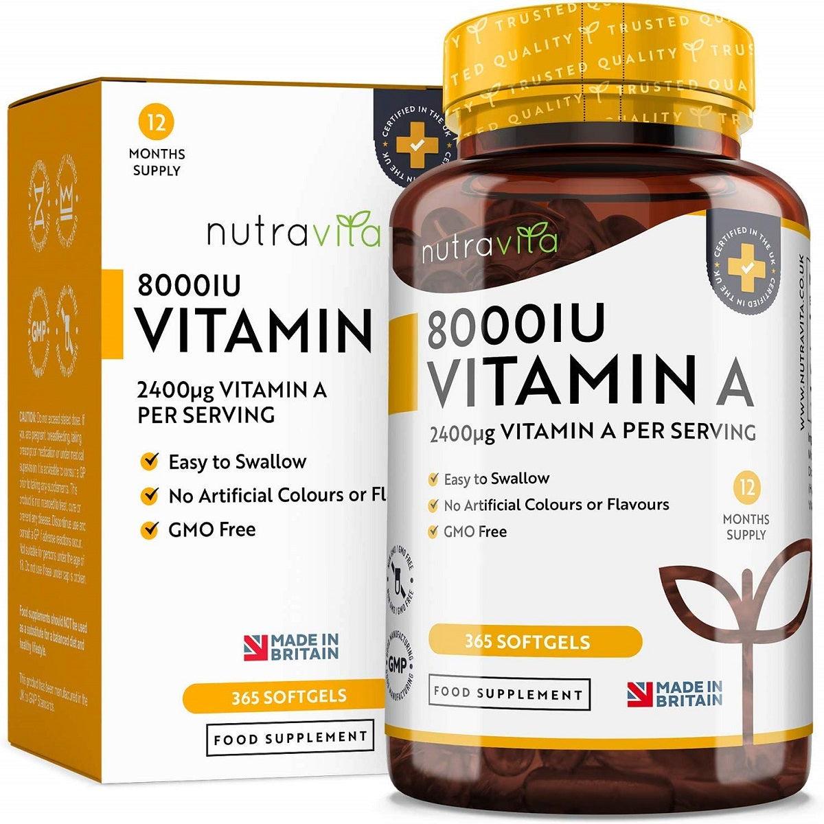 Nutravita Vitamin A 8000IU 365 Softgel