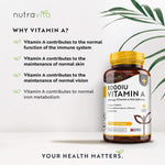 فيتامين أ 8000 وحدة 365 كبسولة - Nutravita Vitamin A 8000IU 365 Softgel