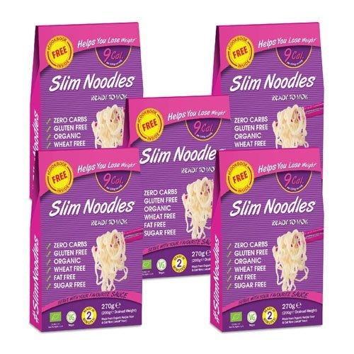 شعيرية مخصصة للرجيم 9 كالوري 5 علب 200 جرام-Slim Noodles 200g (Pack of 5) - UK2Gulf.com