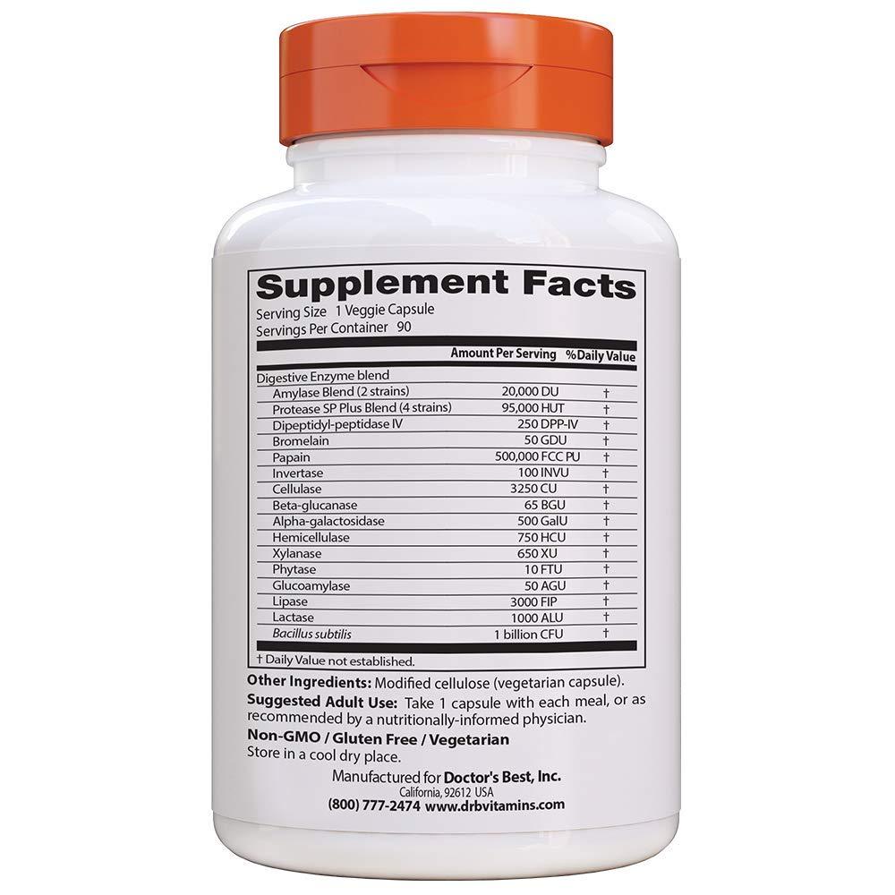 Doctor's Best Digestive Enzymes 90 Caps