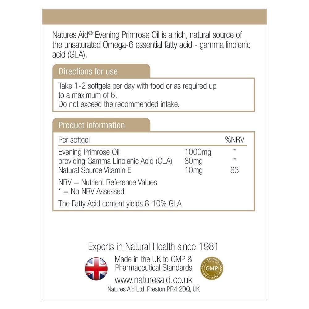 Natures Aid Evening Primrose Oil 1000 Mg, 90 Capsules