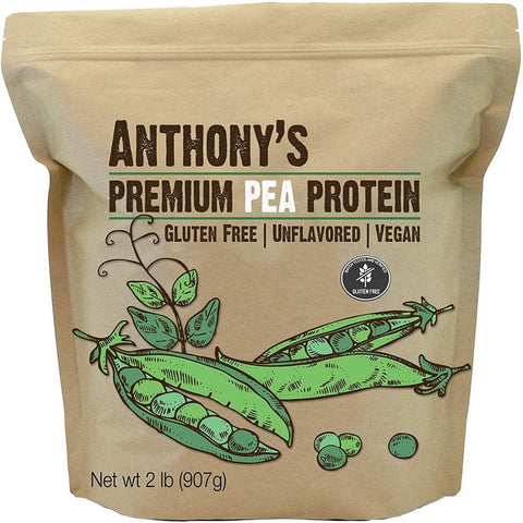 مسحوق البروتين النباتي مناسب للكيتو 907 جرام - Anthony's Premium Pea Protein Keto Friendly 2 lb