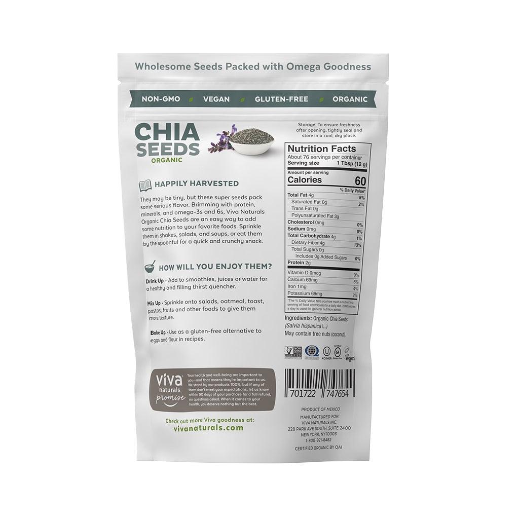 Viva Naturals Organic Chia Seeds 2 LB