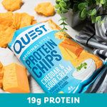 بروتين شيبس طعم الشيدر والقشدة 8* 32 جرام - Quest Nutrition Protein Chips Cheddar & Sour Cream 8*32 gm