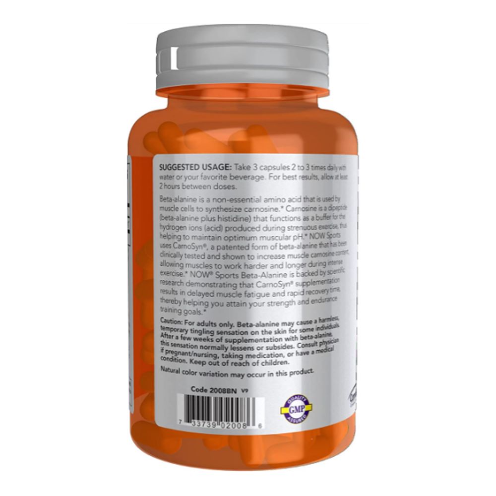 NOW Sports Beta-Alanine 750 mg 120 Capsules