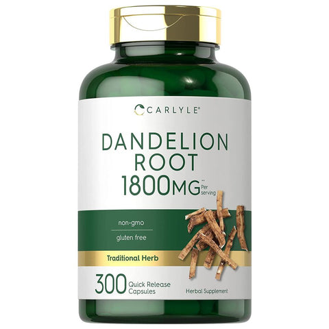 Carlyle Dandelion Root Capsules 1800mg 300 Capsules