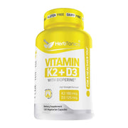 HerbTonics Vitamin K2+D3 120 Capsules