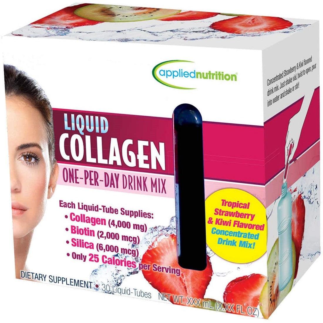 كولاجين السائل الامريكي امبولات شراب - Applied Nutrition Liquid Collagen Skin Revitalization,