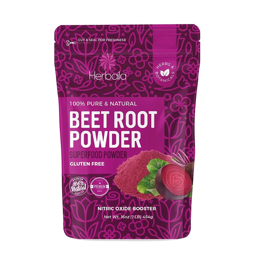 مسحوق الشمندر (البنجر) المجفف 454 جرام - Herbaila Beet Root Powder 1 LB