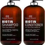 بوتانيك شامبو وبلسم البيوتين لتساقط الشعر والشعر الضعيف - BOTANIC HEARTH Biotin Shampoo and Conditioner Set