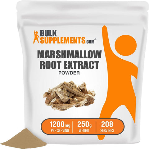 مسحوق جذور الخطمى (مارشميلو) 250 جرام - BulkSupplements Marshmallow Root Extract Powder 250 gm