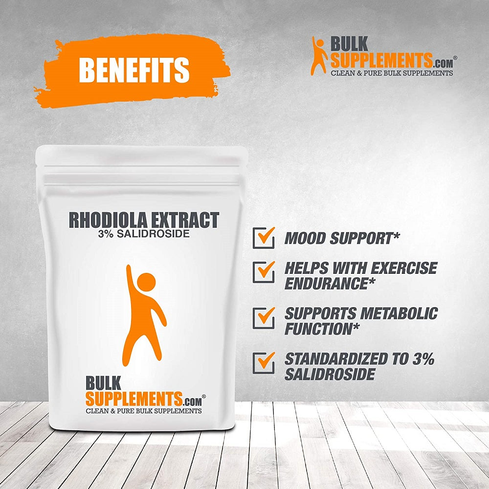 BulkSupplements Rhodiola Extract 100 Grams