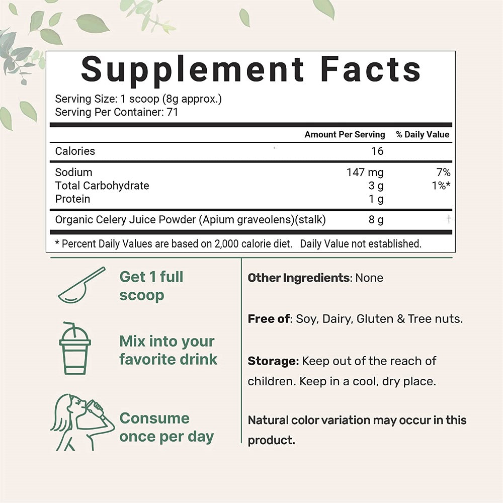 Microingredients Organic Celery Juice Powder 567 gm