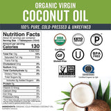 زيت جوزالهند العضوي بكر خام 473 مل - Viva Naturals Organic Coconut Oil Extra Virgin 16 oz