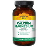 Country Life Calcium Magnesium Complex 180 Tablets - كونتري لايف كالسيوم مغنيسيوم 180 قرص