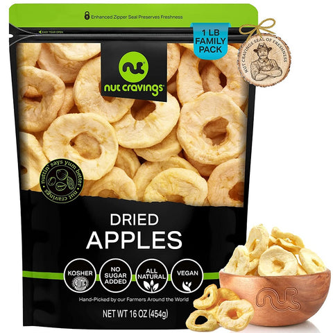 Nut Cravings Dried Apple Rings Slices LB