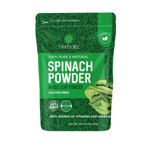 مسحوق السبانخ المجفف 454 جرام - Herbaila Dried Spinach Powder 1 LB