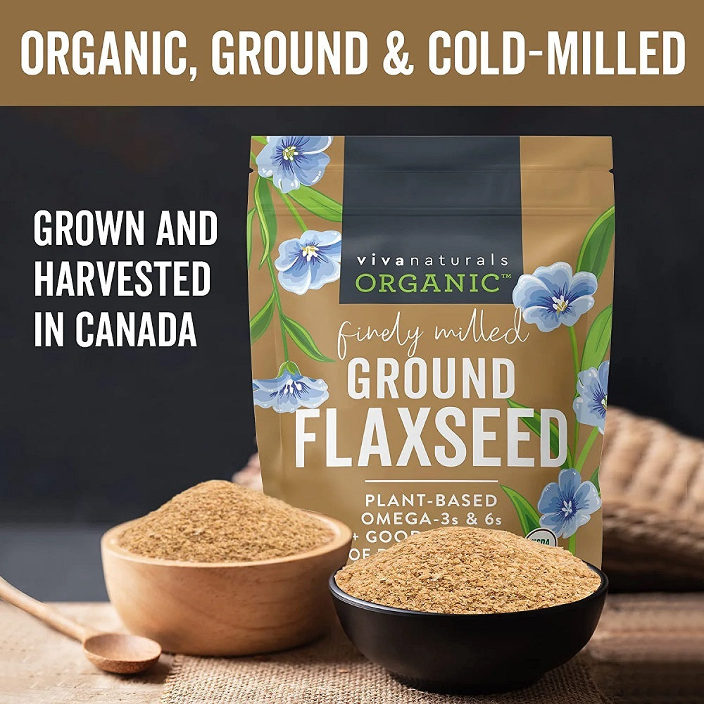 Viva Naturals Organic Ground Flaxseed 15 oz