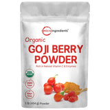 توت غوجي العضوي بودرة 454 جرام  - Microingredients Organic Goji Powder  1 lb